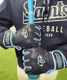 LDF Custom Batting Gloves ( Navy/Baby Blue)